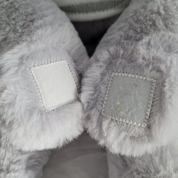 PLUSH Gray Elephant White & Gray Stripe Sweater Stuffed Animal 18" KELLYTOY USA - Picture 4 of 8